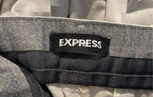 Load image into Gallery viewer, Express Mens Beige Slash Pockets Button Front Belt Loops Chino Pants Size 30X32