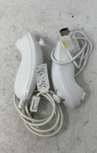 Load image into Gallery viewer, 2 Pieces Nintendo Wii White Wired Joystick Nunchuk Controller Not Tested