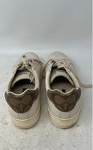 Load image into Gallery viewer, Coach Womens Clip G4966 Beige Leather Low Top Sneakers Shoes Size 8 B