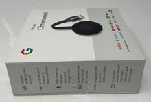 Load image into Gallery viewer, Google Chromecast 2nd Generation Black Portable Media Streaming Device In Box
