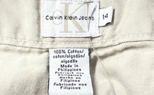 Load image into Gallery viewer, Calvin Klein Jeans Womens Light Gray Cotton Stretch Cargo Shorts Size 14
