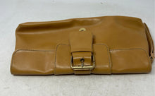 Load image into Gallery viewer, Unbranded Womens Brown Leather Inner Pocket Medium Buckle Clutch Handbag