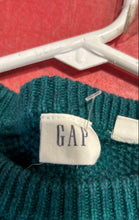 Load image into Gallery viewer, Gap Womens Green Long Raglan Sleeve Round Neck Cable-Knit Pullover Sweater Sz XS