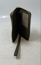 Load image into Gallery viewer, Michael Kors Womens Dark Green Saffiano Leather ID Window Zip-Around Wallet