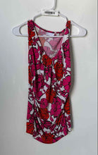 Load image into Gallery viewer, New York & Company Womens Pink Floral Sleeveless Blouse Top Size XS