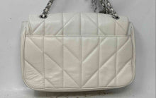 Load image into Gallery viewer, Karl Lagerfeld Womens White Silver Quilted Inner Pocket Chain Strap Shoulder Bag