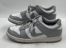 Load image into Gallery viewer, Authentic Nike Kids Dunk Low FB9109-123 White Gray Sneaker Shoes Size 7Y