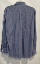 Load image into Gallery viewer, Authentic Armani Collezioni Mens Blue Printed Long Sleeves Dress Shirt Size 15