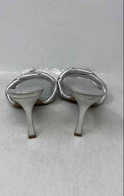 Load image into Gallery viewer, Vince Camuto Womens Brelanie Gray Woven Leather Stiletto Heel Mule Sandals 5.5M