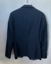 Load image into Gallery viewer, Perry Ellis Mens Blue Long Sleeve Notch Lapel Collar Two-Button Blazer Size 36R