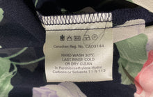 Load image into Gallery viewer, Jaeger Womens Multicolor Floral Print 3/4 Sleeve Button-Front Blouse Top Size L