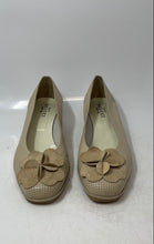 Load image into Gallery viewer, Sesto Meucci Womens Mel Creme Leather Perforated Slip-On Espadrilles Heels Sz 10