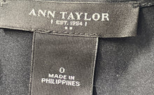 Load image into Gallery viewer, Ann Taylor Womens Black Sleeveless Front Ruffle Pullover Blouse Top Size 0