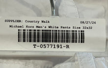 Load image into Gallery viewer, Michael Kors Mens White Pockets Straight Leg Trouser Pants Size 32/32
