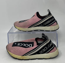 Load image into Gallery viewer, Authentic Dolce & Gabbana Girls Sorrento Pink Black Sneaker Shoes Size EUR 29