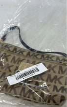 Load image into Gallery viewer, Michael Kors Womens Brown Signature Print Outer Pocket Shoulder Handbag