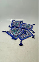 Load image into Gallery viewer, Lilly Pulitzer Womens Blue Grotto Fan Favorite Tassels Square Scarf In Box