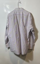Load image into Gallery viewer, Tommy Hilfiger Mens White Purple Check Printed Long Sleeve Dress Shirt Size 16.5