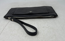 Load image into Gallery viewer, I Medici Firenze Womens Black Leather Front Pocket Zipper Wristlet Wallet