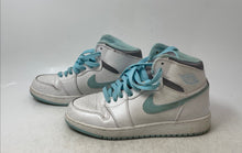 Load image into Gallery viewer, Nike Kids Air Jordan 1 High 332148-106 White And Blue Sneaker Shoes Size 5.5Y