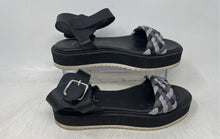 Load image into Gallery viewer, AGL Womens Mirea Black Gray Leather Open Toe Ankle Strap Sandals Size EUR 37