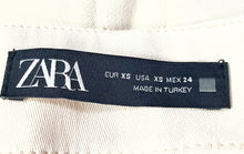 Load image into Gallery viewer, Zara Womens Cream Double Slits Front Side Zipper Mini Skort Size XS