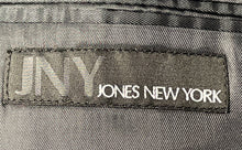 Load image into Gallery viewer, Jones New York Mens Gray Pinstripe Wool Notch Lapel Three-Button Blazer Size 44L
