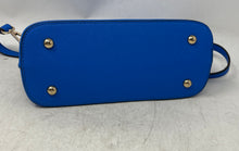 Load image into Gallery viewer, Kate Spade New York Womens Blue Leather Detachable Strap Zip Top Crossbody Bag