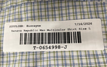 Load image into Gallery viewer, Banana Republic Mens Multicolor Plaid Long Sleeve Slim Fit Button-Up Shirt Sz L
