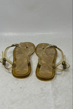 Load image into Gallery viewer, Coach Womens Clear Color Plastic T-Strap Buckle Flat Thong Sandals Size 5