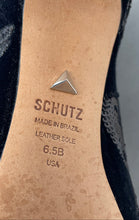 Load image into Gallery viewer, Schutz Womens Black Back Zipper Pointed Toe Stiletto Ankle Bootie Boots Sz 6.5B