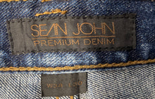 Load image into Gallery viewer, Sean John Mens Blue Denim Garvey Loose Fit Straight Leg Jeans Size W34xL30