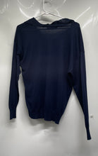 Load image into Gallery viewer, Zara Womens Blue Long Sleeve Collared Polo Pullover Sweater Size Small