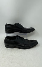 Load image into Gallery viewer, Hugo Boss Mens Black Leather Square Toe Lace-Up Oxford Dress Shoes Size 11