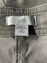 Load image into Gallery viewer, J.Jill Womens Green Camouflage Print Pockets Straight Leg Chino Pants Size 12