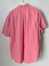 Load image into Gallery viewer, Tommy Hilfiger Mens Pink Striped Short Sleeve Classic Fit Button-Up Shirt Sz XL
