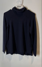Load image into Gallery viewer, Ann Taylor Womens Blue Knitted Long Sleeve Turtleneck Pullover Sweater Size XSP