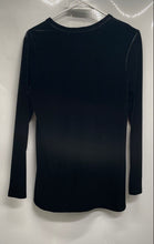 Load image into Gallery viewer, Lauren Ralph Lauren Womens Black Long Sleeve Button Front Blouse Top Size PS