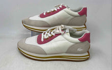 Load image into Gallery viewer, Lacoste Womens L-Spin 0922 4 White Pink Leather Lace-Up Sneakers Shoes Size 9