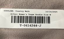 Load image into Gallery viewer, Alfani Womens Taupe Long Sleeve Stretch Pullover Hoodie Size Medium