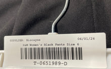 Load image into Gallery viewer, H&M Womens Black Pleated Front Slash Pockets Wide-Leg Dress Pants Size 6