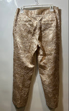 Load image into Gallery viewer, Zara Womens Brown Beige Flat Front Pockets Crinkled Texture Dress Pants Size M