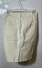 Load image into Gallery viewer, Armani Exchange Womens White Denim Back Slit Straight & Pencil Skirt Size P0