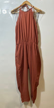 Load image into Gallery viewer, Forever 21 Womens Brown Sleeveless Halter Neck One-Piece Jumpsuit Size Large