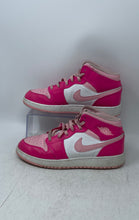 Load image into Gallery viewer, Nike Girls Air Jordan 1 Mid FD8780-116 Pink White Sneaker Shoes Size 6.5Y