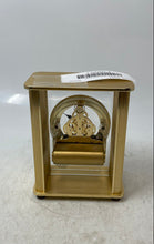 Load image into Gallery viewer, Linden Gold-Tone Decorative Quartz Battery-Operated Analog Desk Clock