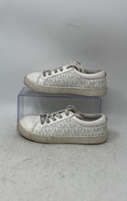 Load image into Gallery viewer, Michael Kors Girls White Signature Print Low Top Lace-Up Sneakers Shoes Size 2