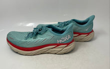 Load image into Gallery viewer, Hoka One One Womens Clifton 8 1121375 AEBL Blue Red Sneaker Shoes Size 8.5D