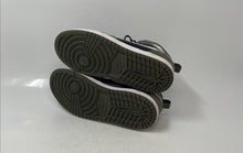 Load image into Gallery viewer, Nike Kids Air Jordan 1 Mid Black Green Mid Top Lace-Up Sneaker Shoes Size 3Y