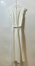 Load image into Gallery viewer, Calvin Klein Womens White Sleeveless Tie-Waist One-Piece Jumpsuit Size 6